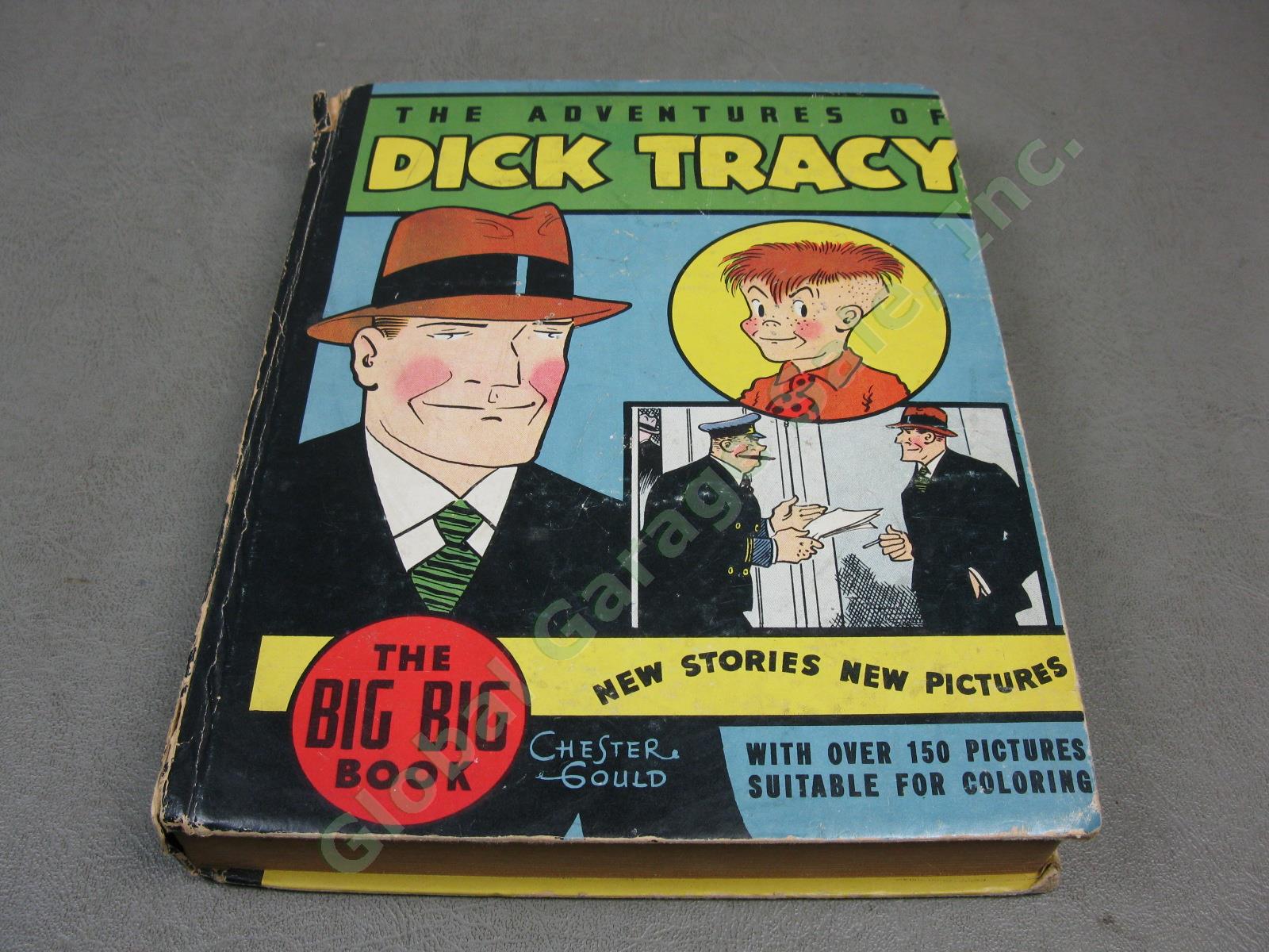Vtg Big Books Lot Dick Tracy Mickey Mouse Popeye Adventure Terry And The Pirates 2