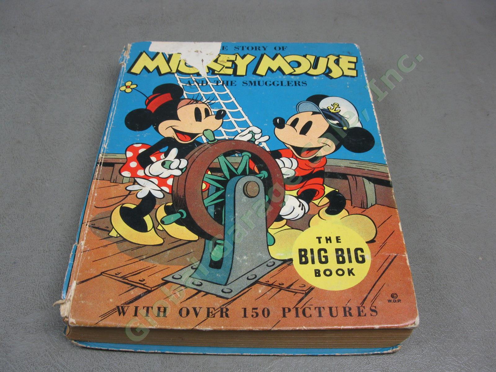 Vtg Big Books Lot Dick Tracy Mickey Mouse Popeye Adventure Terry And The Pirates 7