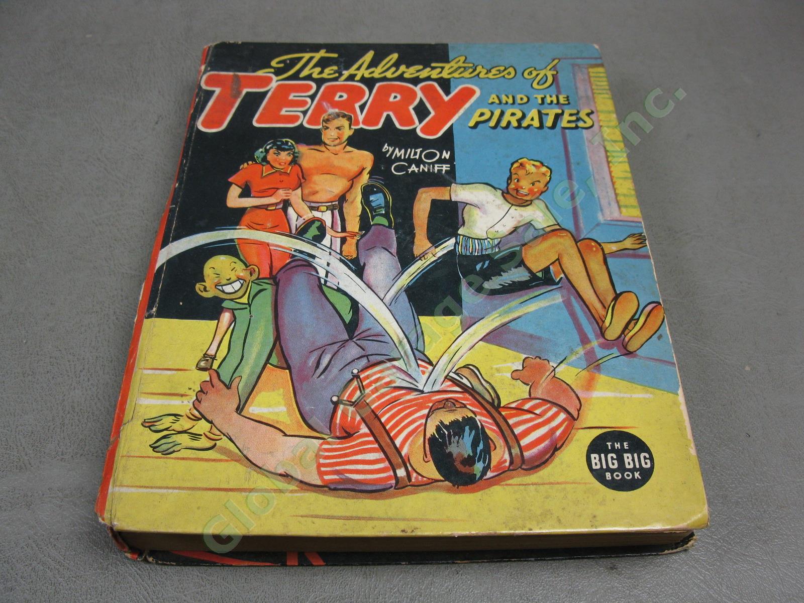 Vtg Big Books Lot Dick Tracy Mickey Mouse Popeye Adventure Terry And The Pirates 17