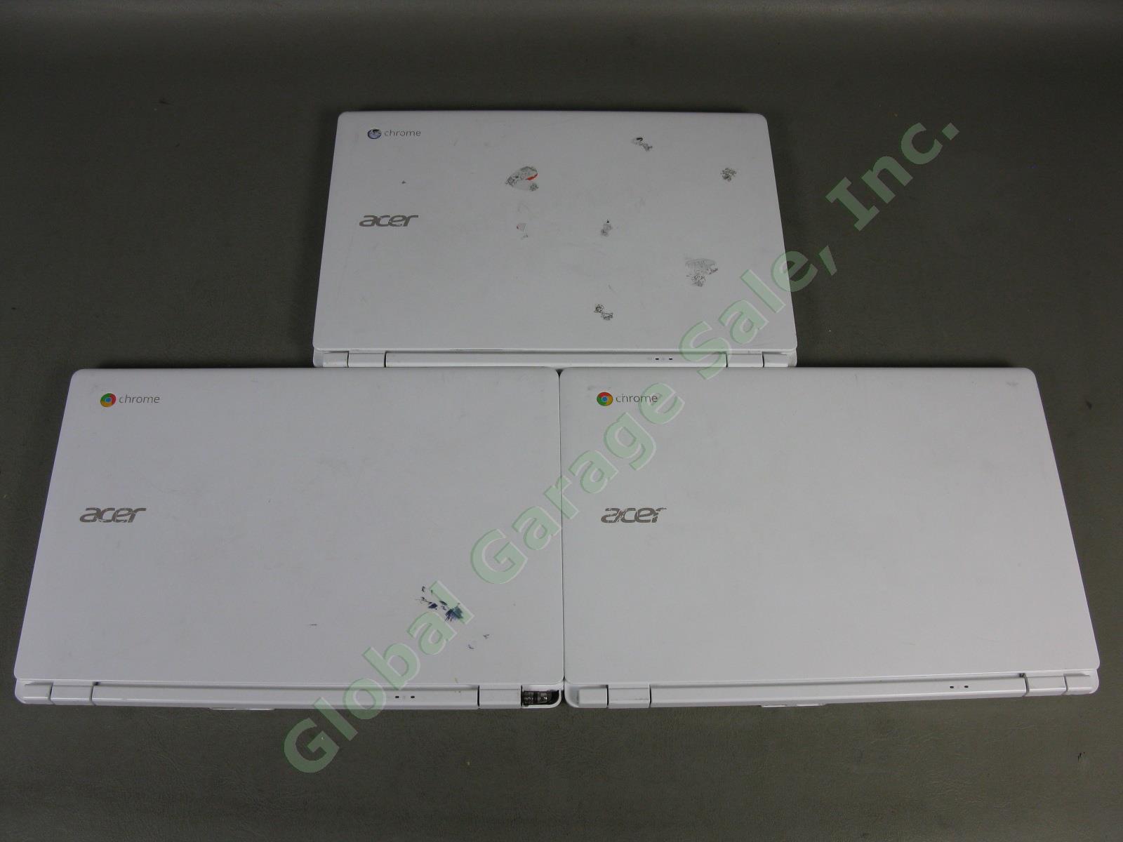 3 Acer 13 Chromebook CB5-311-T9Y2 Lot 2.1GHz 4GB Working Cond Good Screens AS-IS 9