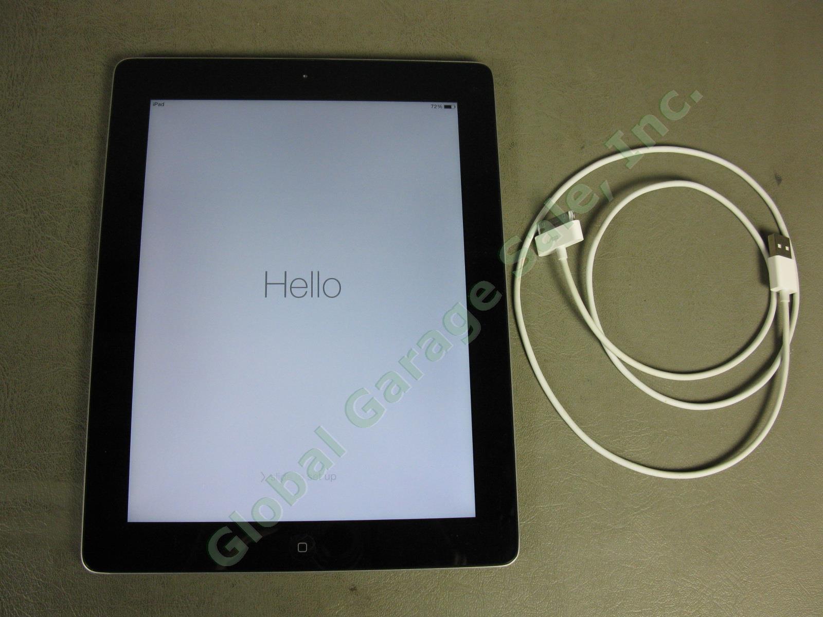 Apple iPad 3 3rd Generation Tablet A1416 MC706LL/A 32GB Wi-Fi Black Works Great