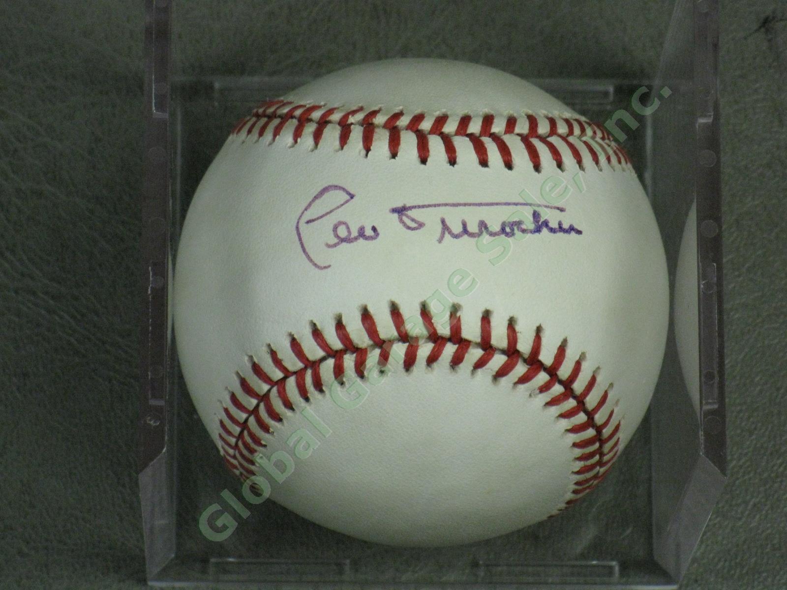 Leo Durocher Hall Of Fame Hand Signed Ball Official National League Baseball NR! 1