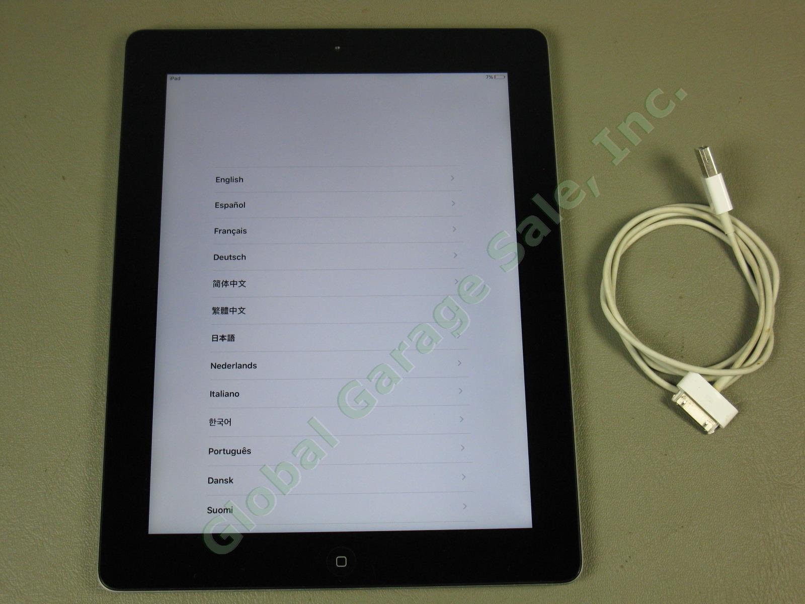 Apple iPad 3 3rd Generation Tablet A1416 MC706LL/A 32GB Wi-Fi Black Works Great 2