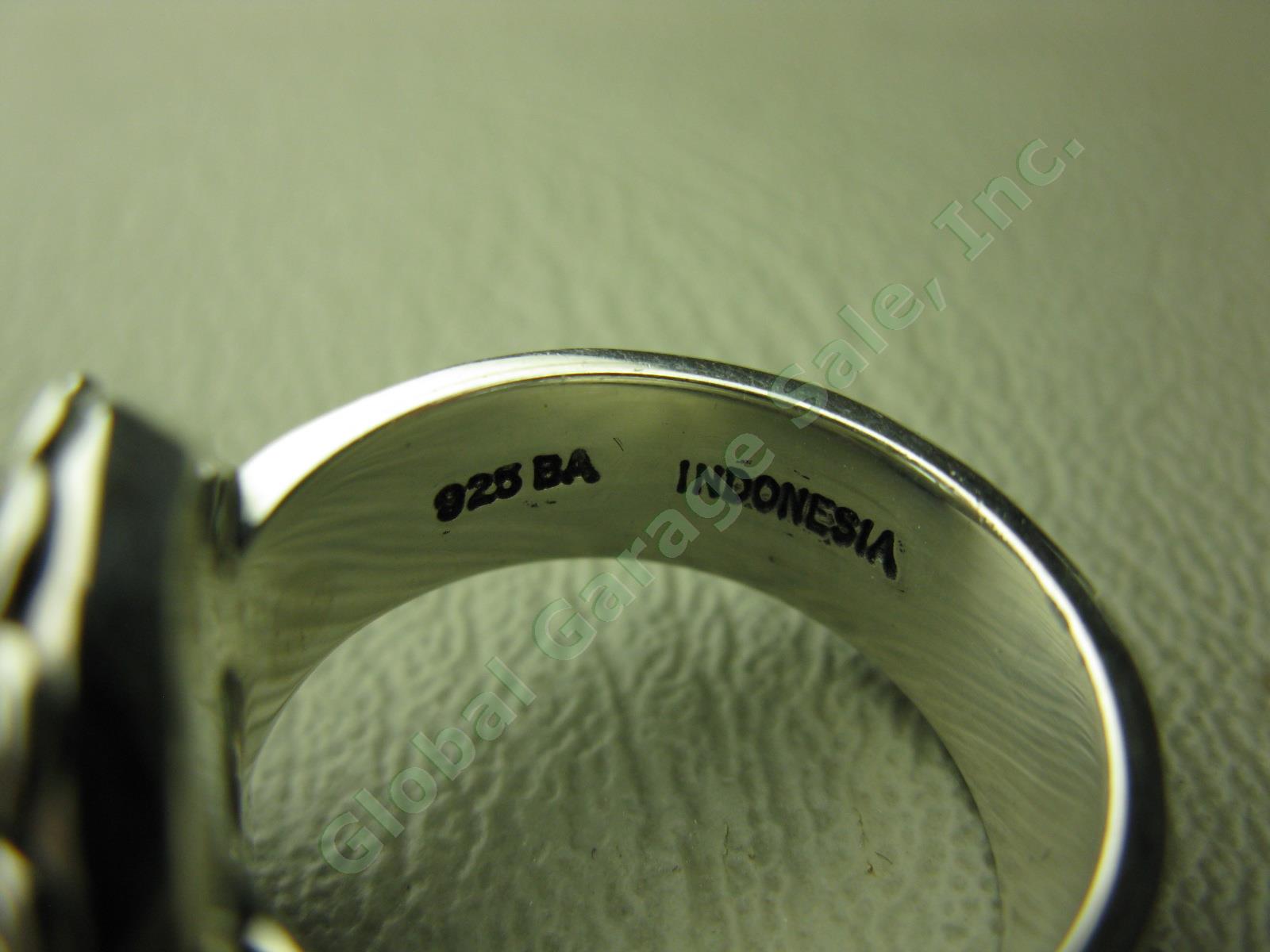 Suarti Bali Sterling Silver Blue Topaz Pendant Ring Earring Set 925 BA Indonesia 7