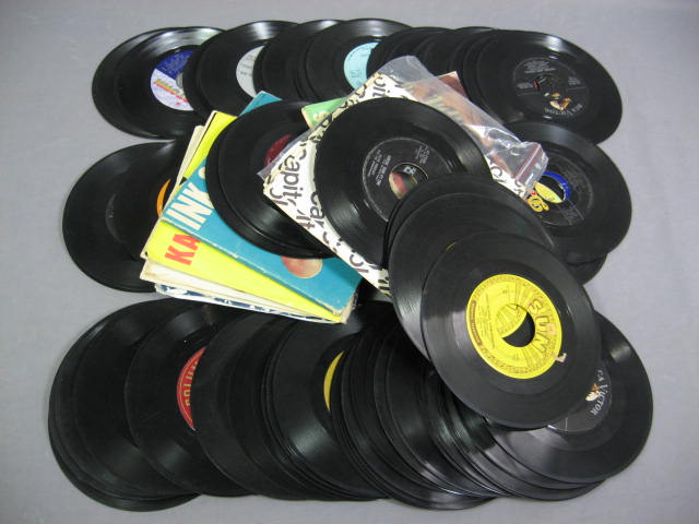 Vintage 45 Record Lot Beatles Elvis Jerry Lee Lewis Sun