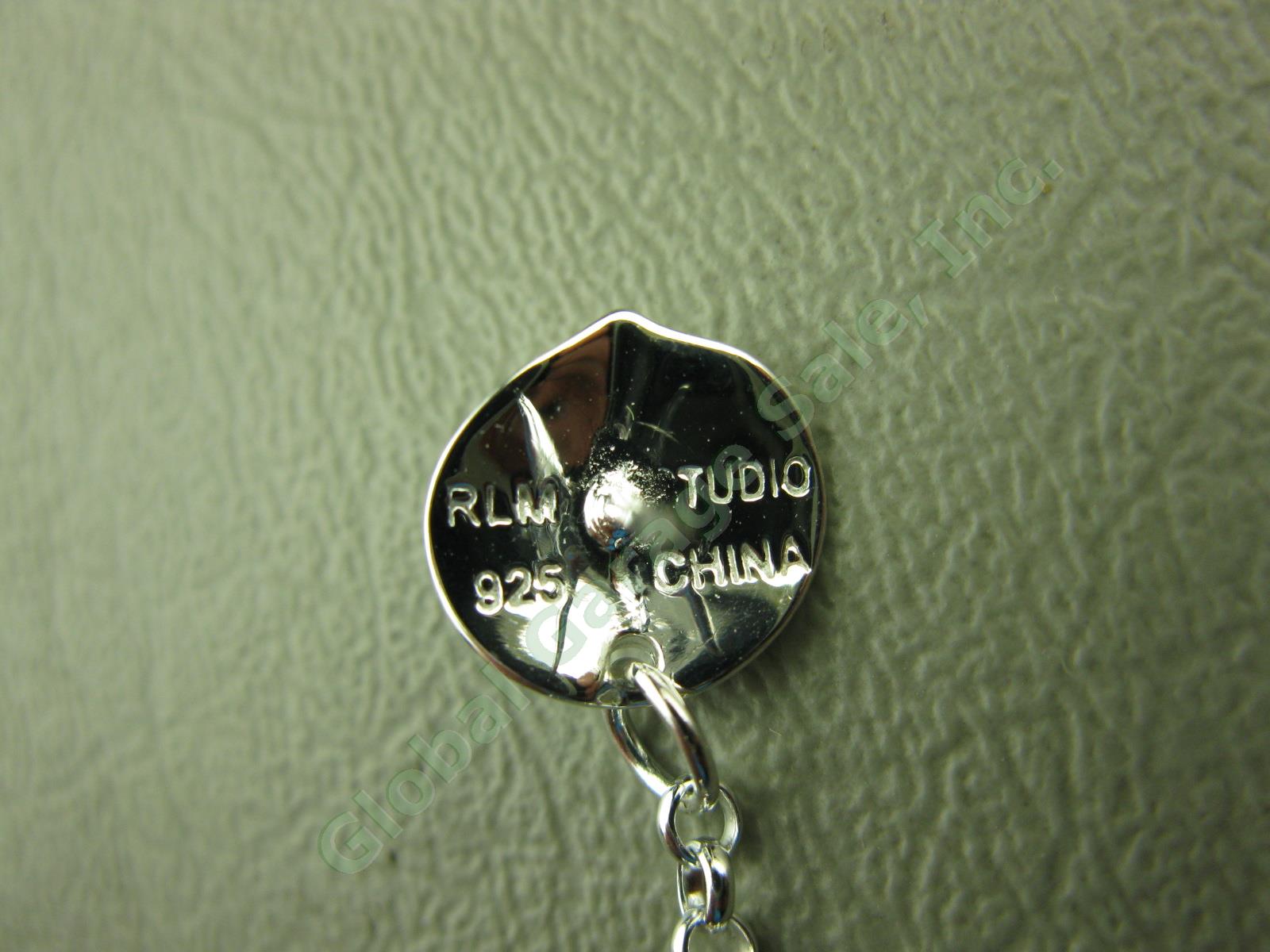 Paola Valentini + Robert Lee Morris RLM Studio 925 Sterling Necklace Earring Set 5