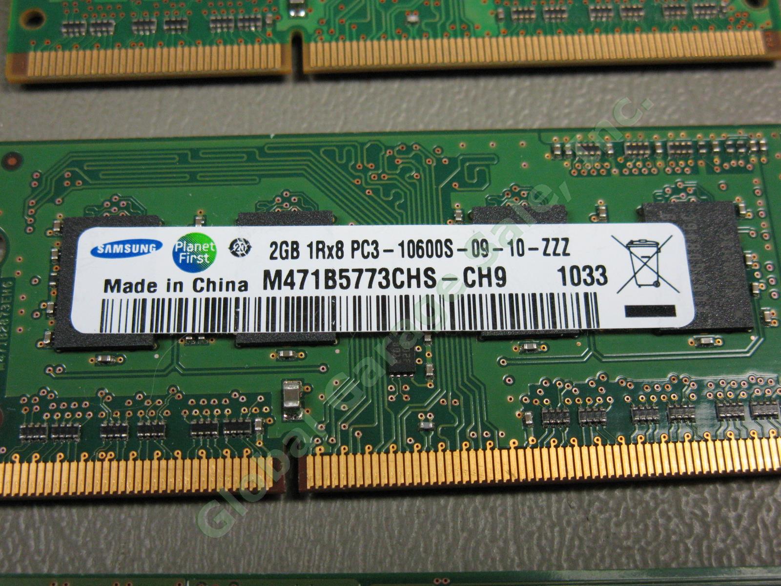80GB 40x2GB PC3-10600 S DDR3-1333 1RX8 2RX8 SODIMM 204-Pin Laptop RAM Memory Lot 4