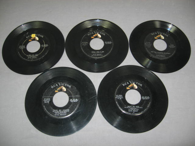Vintage 45 Record Lot Beatles Elvis Jerry Lee Lewis Sun 3