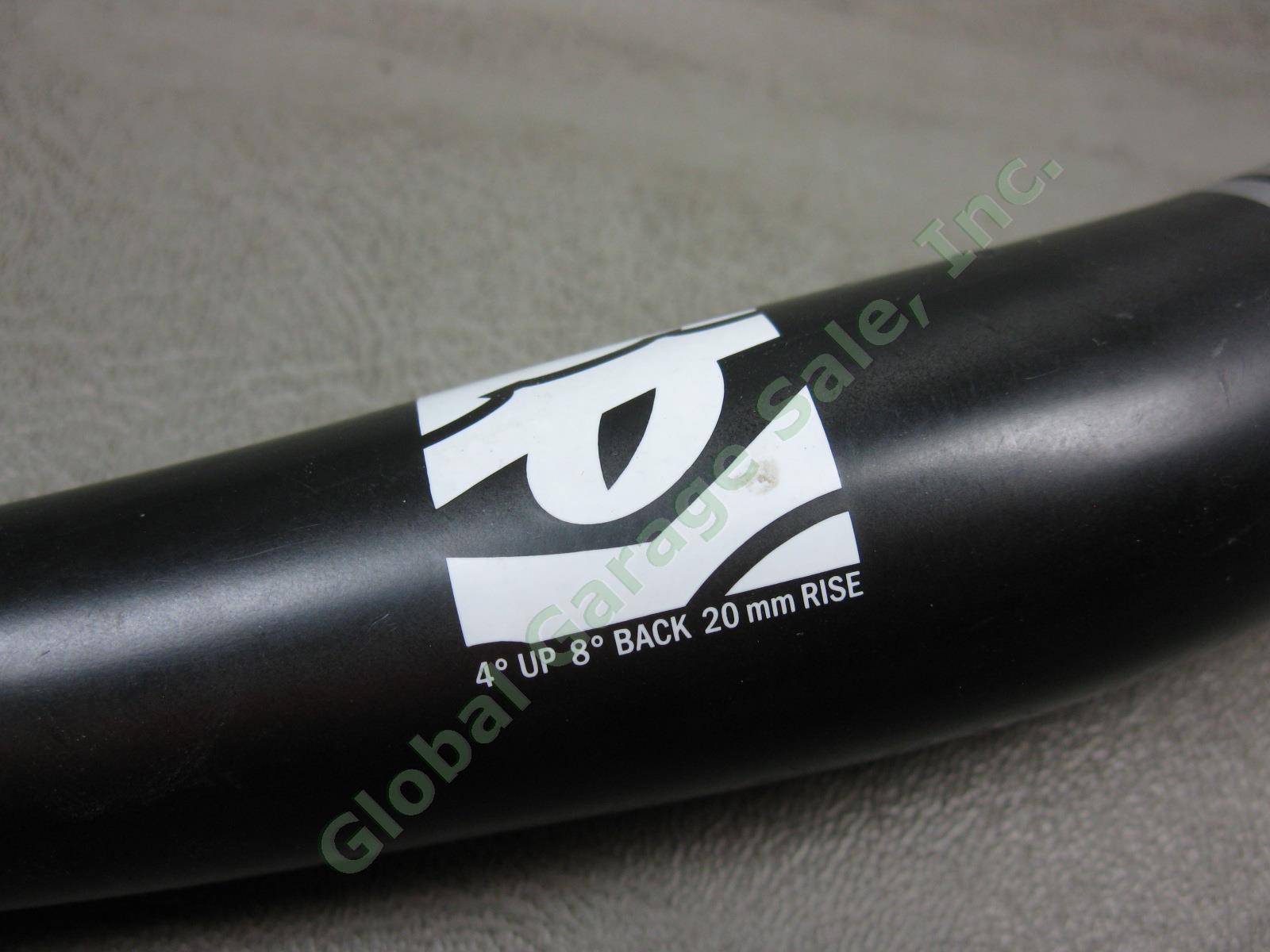 Race Face Sixc Riser 20mm Rise MTB Handlebar Bar Carbon Silver/White Logo Decal 3