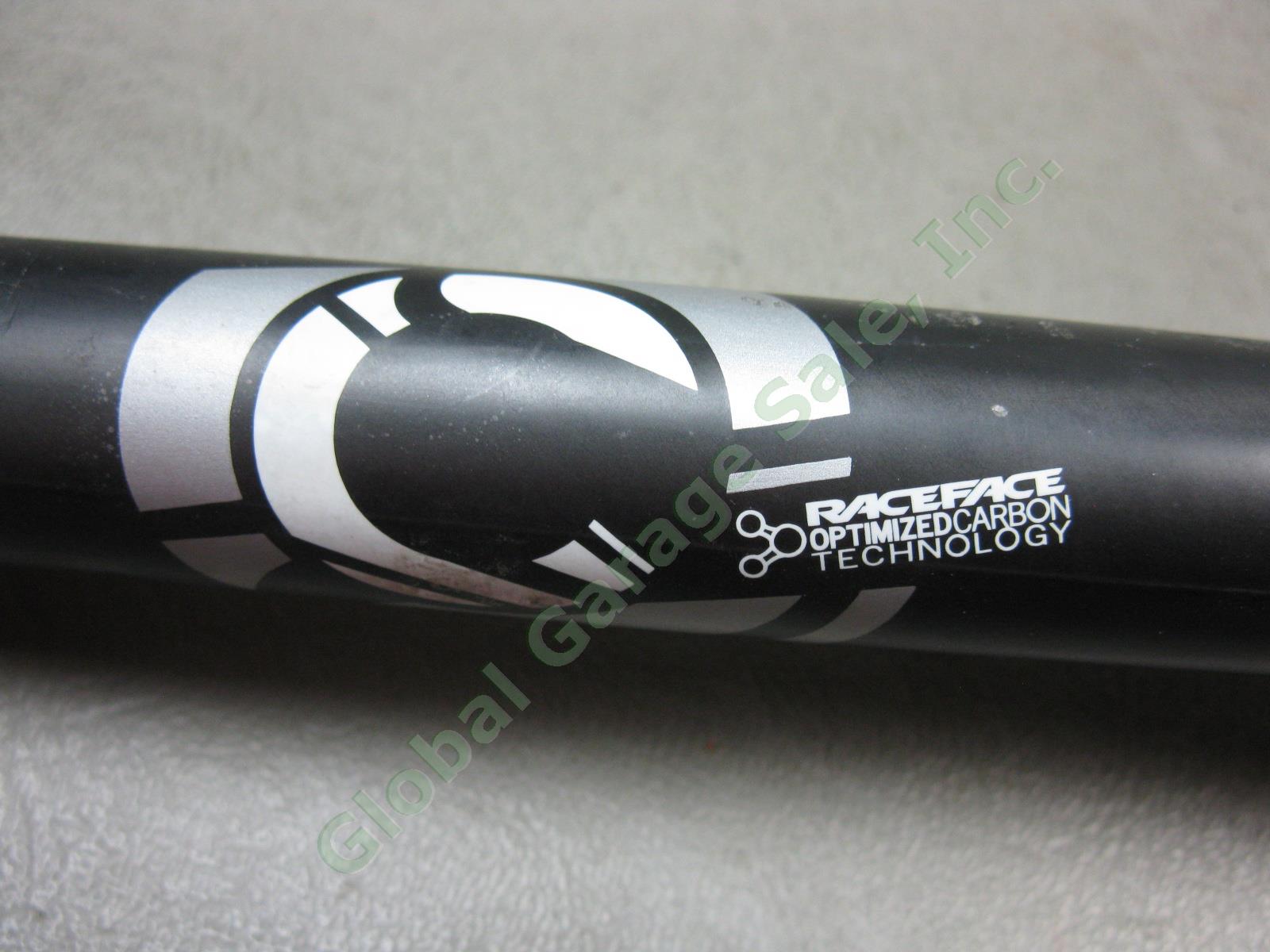 Race Face Sixc Riser 20mm Rise MTB Handlebar Bar Carbon Silver/White Logo Decal 4