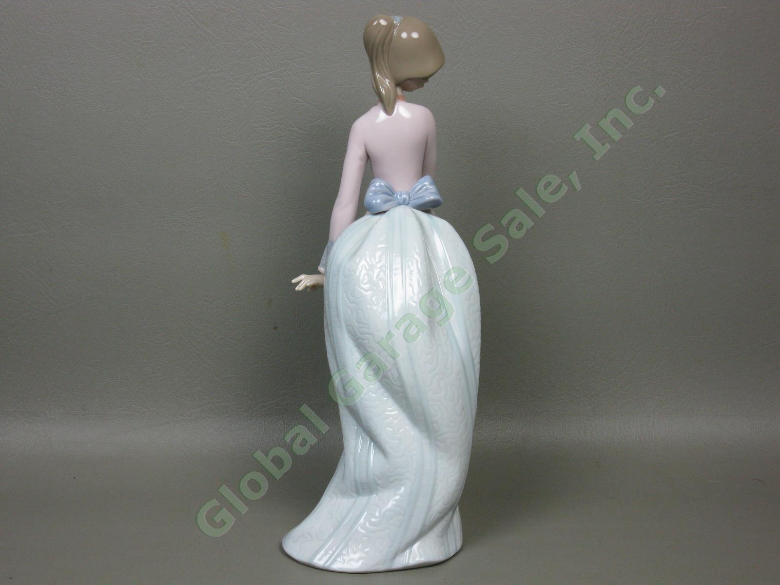 Vtg 1994 Lladro Collectors Society #7622 Basket Of Love Figurine Woman Flowers 3