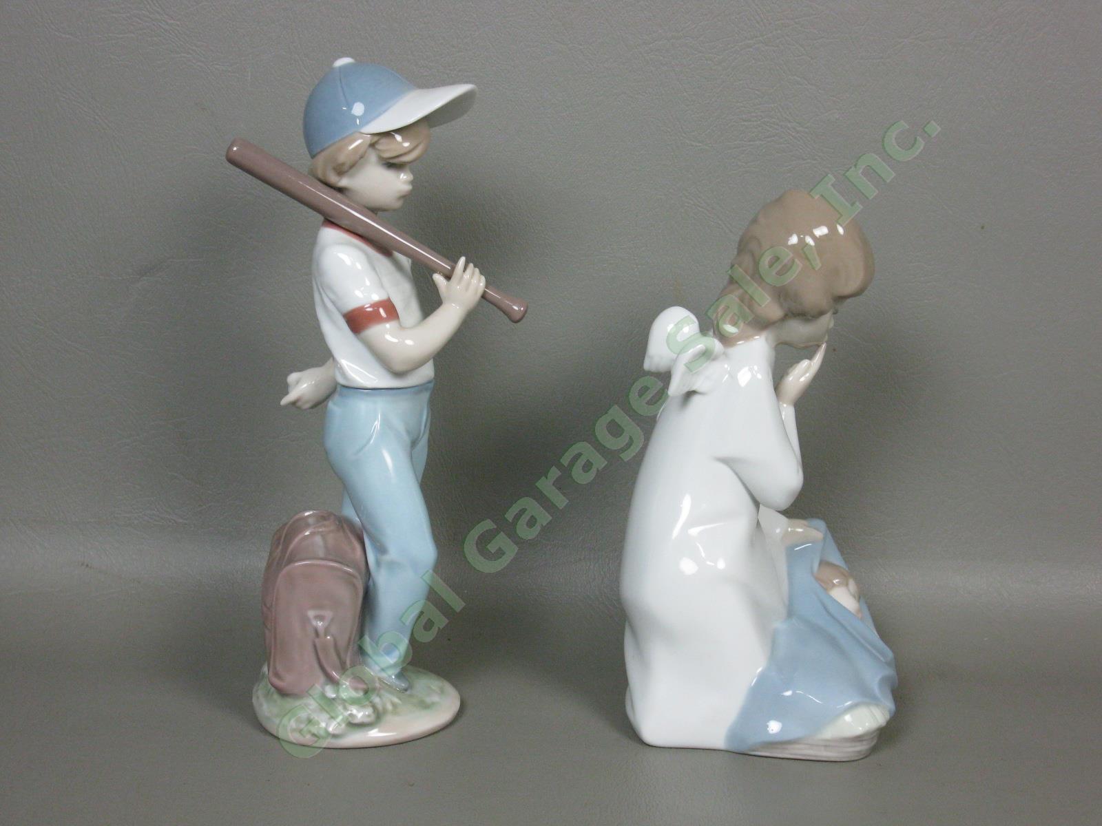 4 Vtg Lladro Figurines Lot 4635 7607 7610 7619 Can I Play All Aboard Flower Song 5