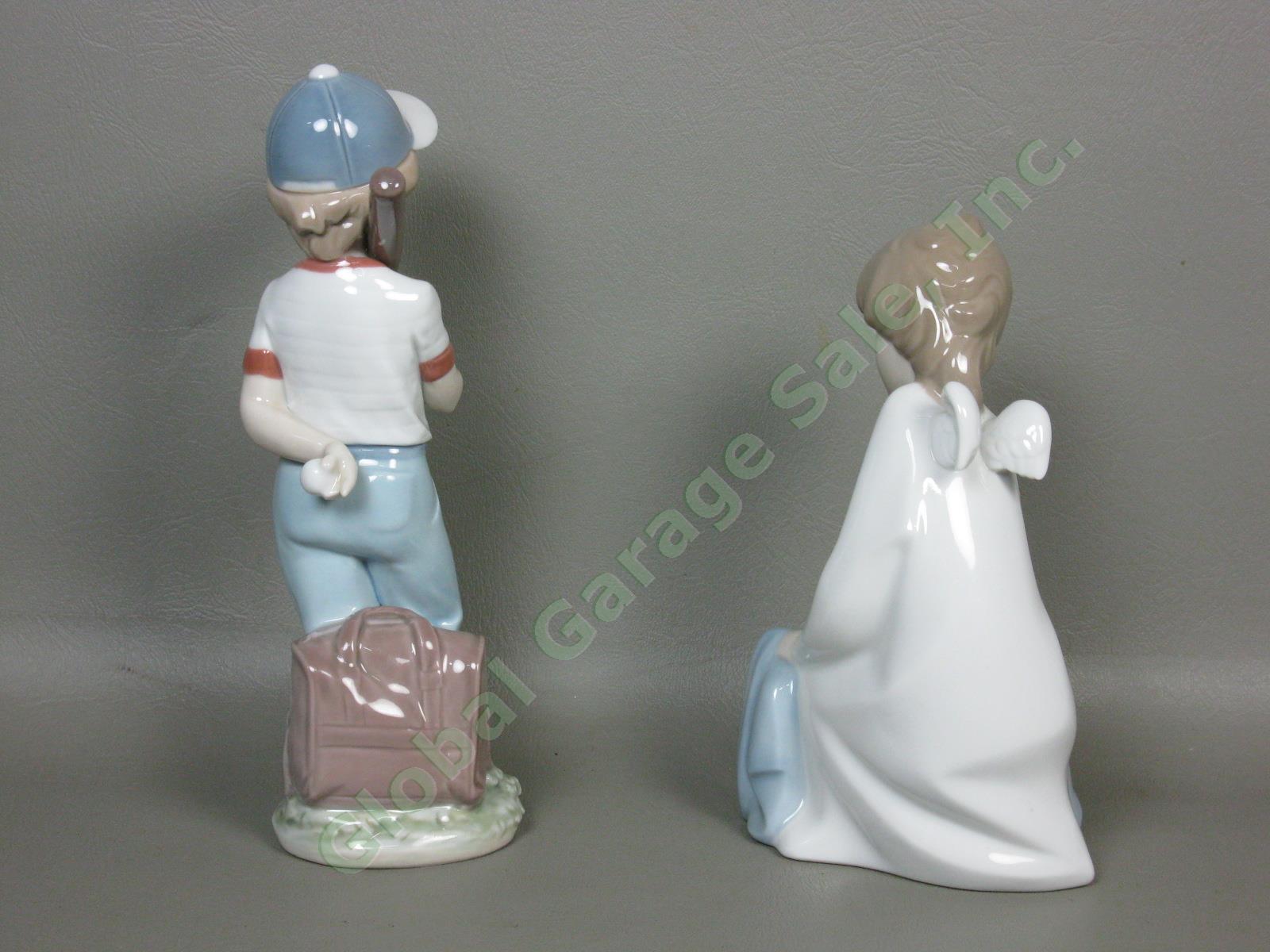 4 Vtg Lladro Figurines Lot 4635 7607 7610 7619 Can I Play All Aboard Flower Song 6