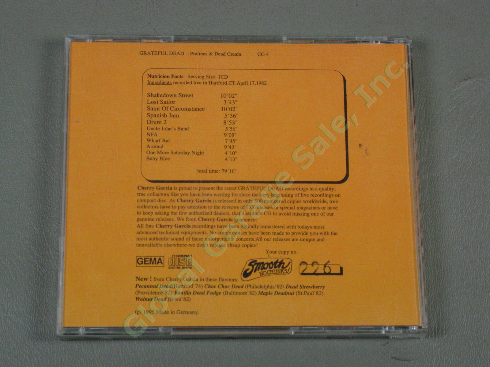 Rare Vtg 1970s 1980s Grateful Dead Unreleased Live CD + VHS Lot 20 Discs Imports 6