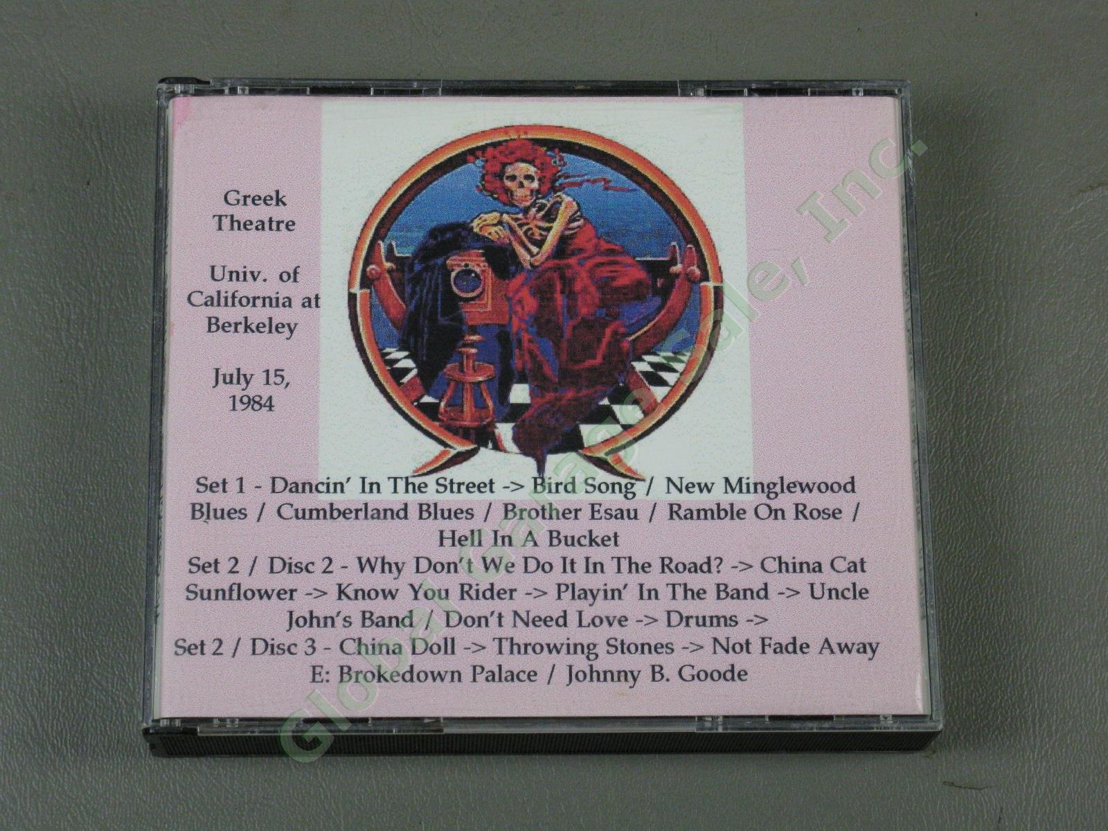 Rare Vtg 1970s 1980s Grateful Dead Unreleased Live CD + VHS Lot 20 Discs Imports 12