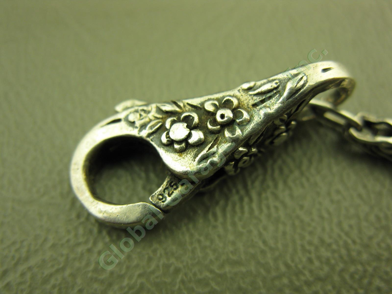 Trollbeads LAA 925 S Sterling Silver Bracelet Swan Lock Chamilia Charm Beads Lot 1