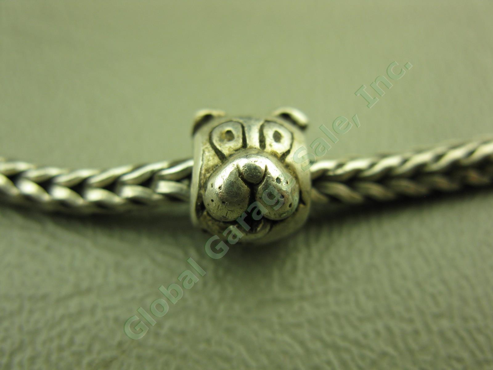 Trollbeads LAA 925 S Sterling Silver Bracelet Swan Lock Chamilia Charm Beads Lot 5