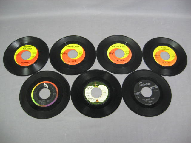 Vintage 45 Record Lot Beatles Elvis Jerry Lee Lewis Sun 7