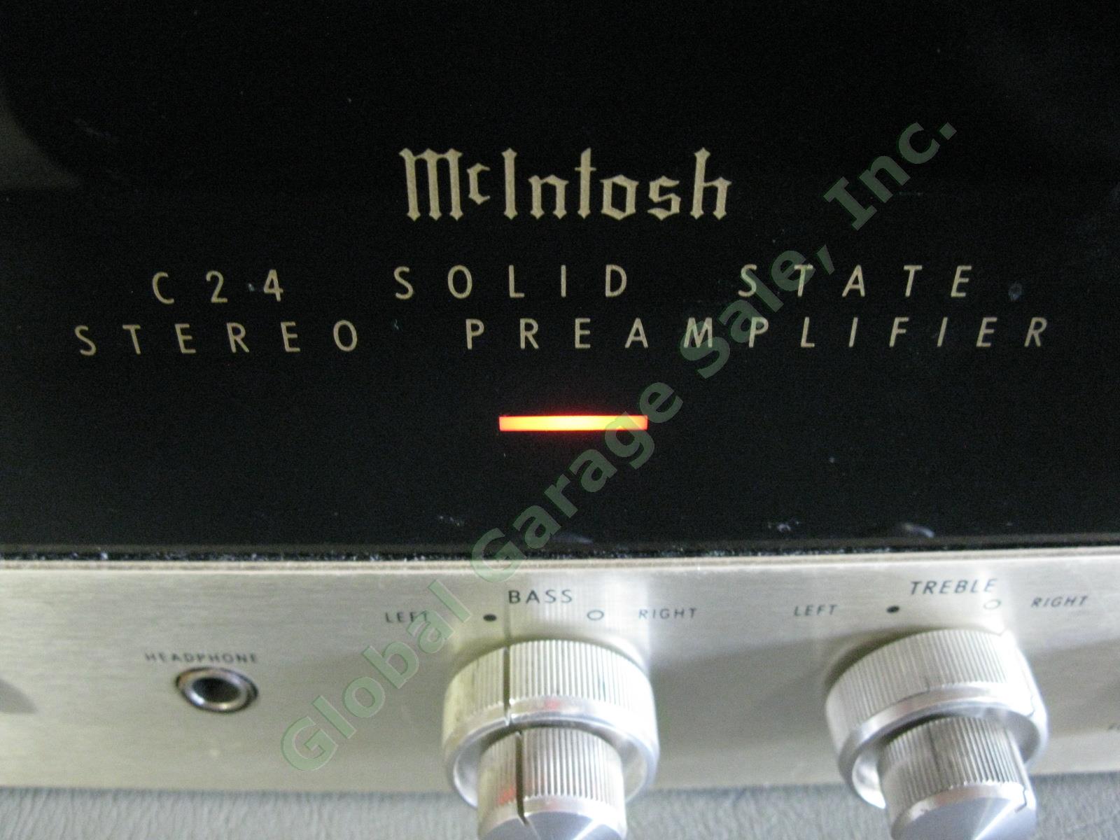 Vtg ~1970 McIntosh C24 Solid State Stereo Preamplifier Bare No Cabinet 1