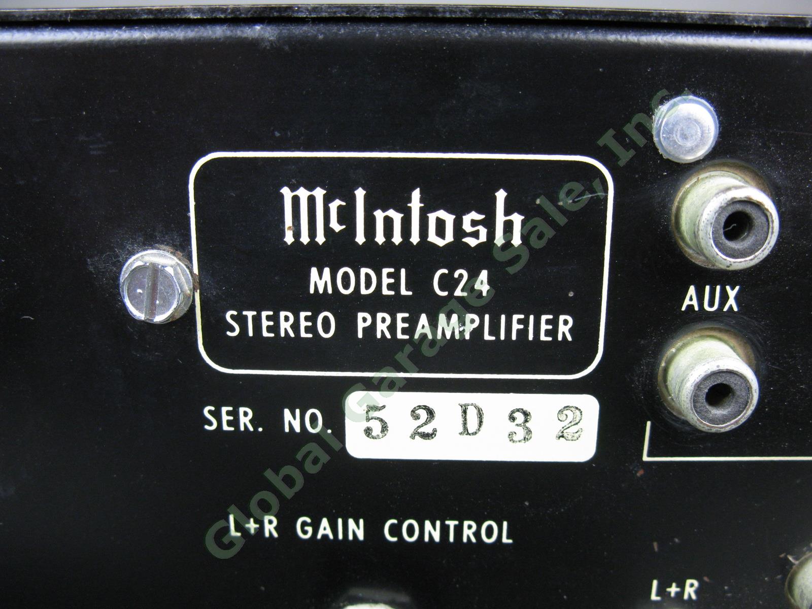 Vtg ~1970 McIntosh C24 Solid State Stereo Preamplifier Bare No Cabinet 9