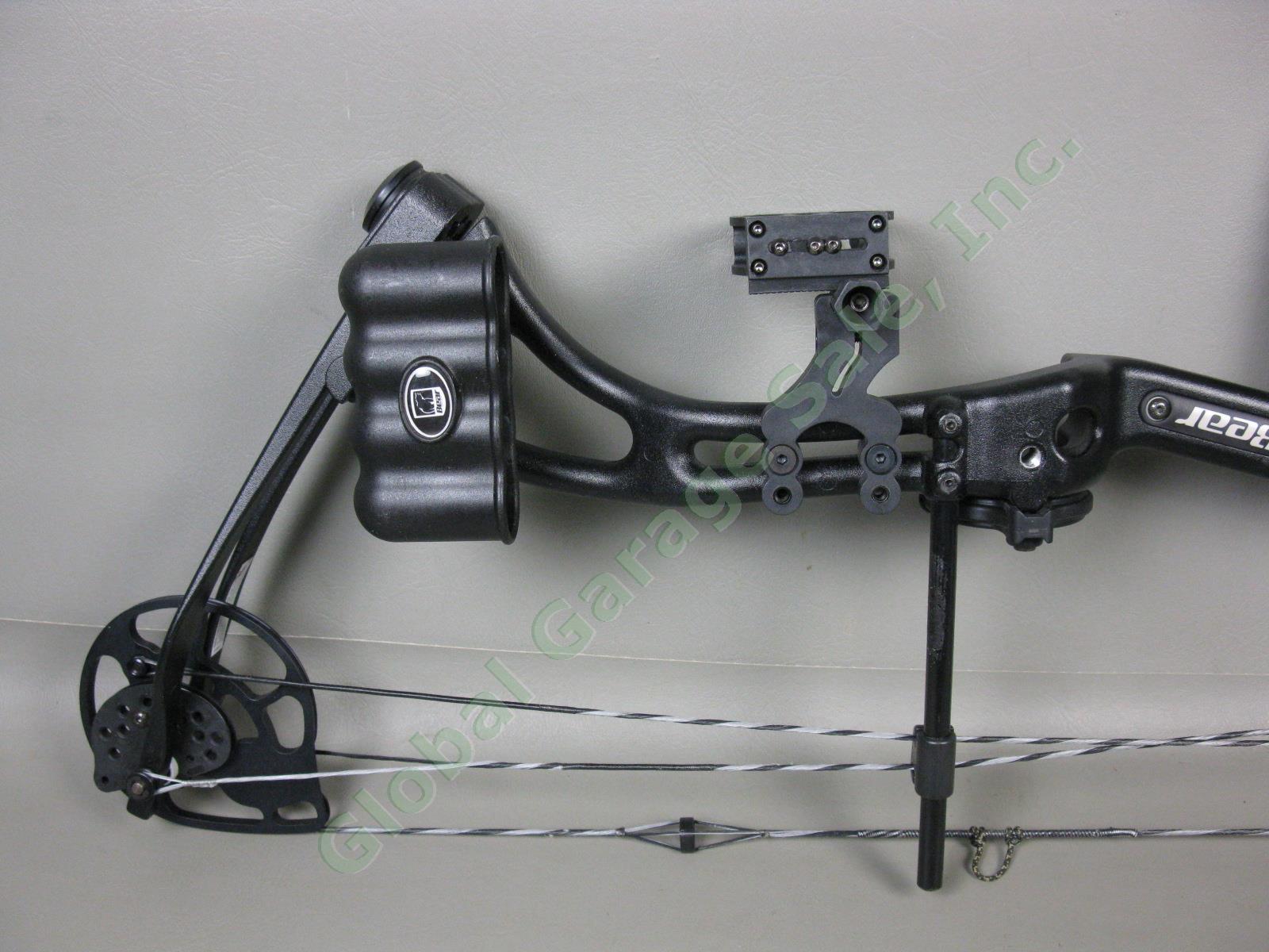 Bear Apprentice 3 RH Compound Bow DL22 PW50lb# SL48-3/8 BCL28-1/2 Arrow Case Lot 5