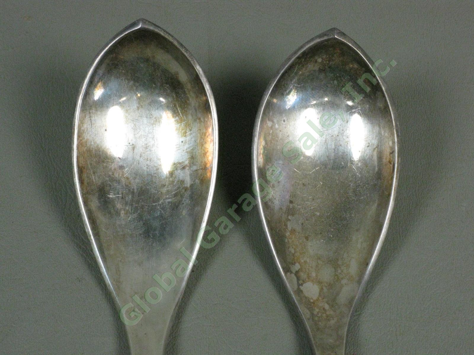 Vtg Carl Antonsen Denmark Mid Century Sterling Silver Serving Ladles Spoons 209g 2