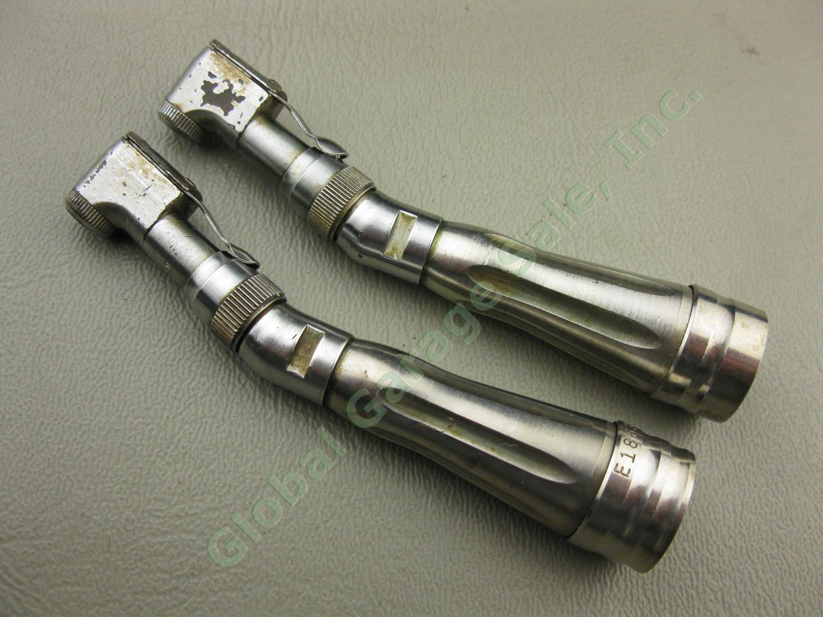 2 Contra Angle Attachments W/ Swing Latch Heads For Star Titan Dental Handpieces