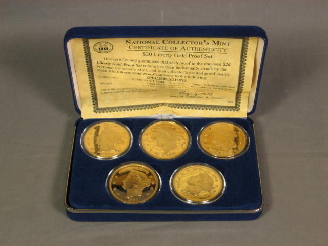 National Collectors Mint $20 Liberty Gold Proof Set NR