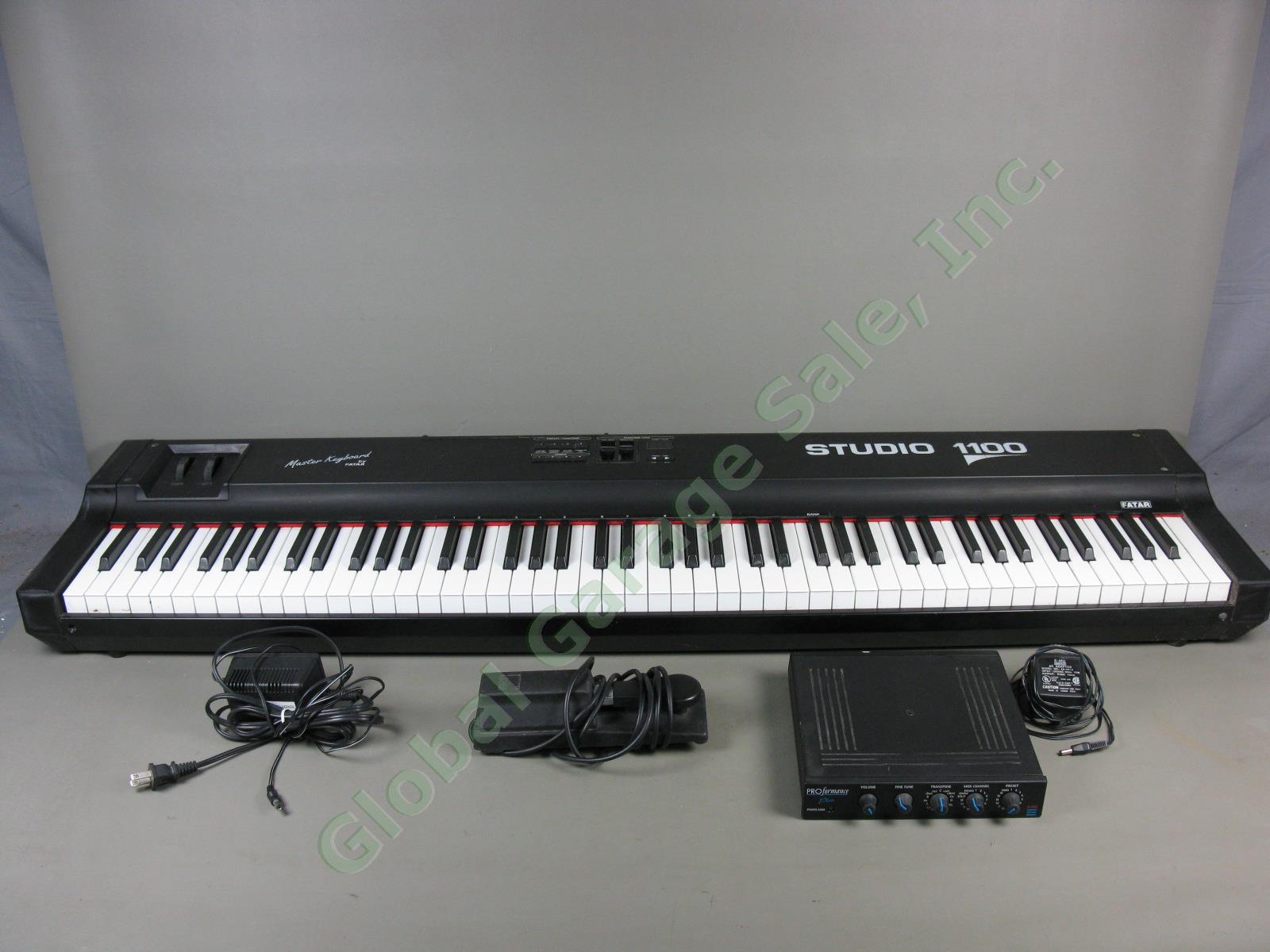 Fatar Studio 1100 Master Keyboard MIDI Controller E-Mu PROformance Plus Module +