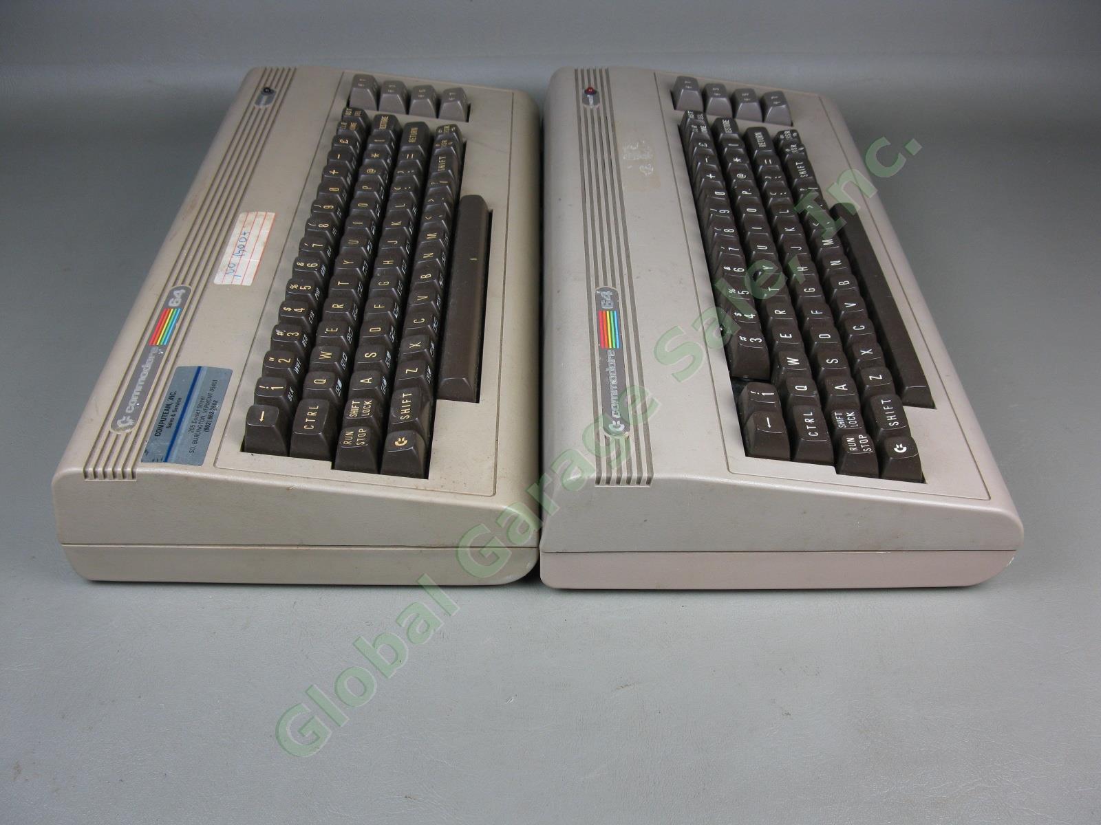2 Vtg Commodore 64 Personal Computers Lot Untested As-Is Parts/Repair No Power?? 5