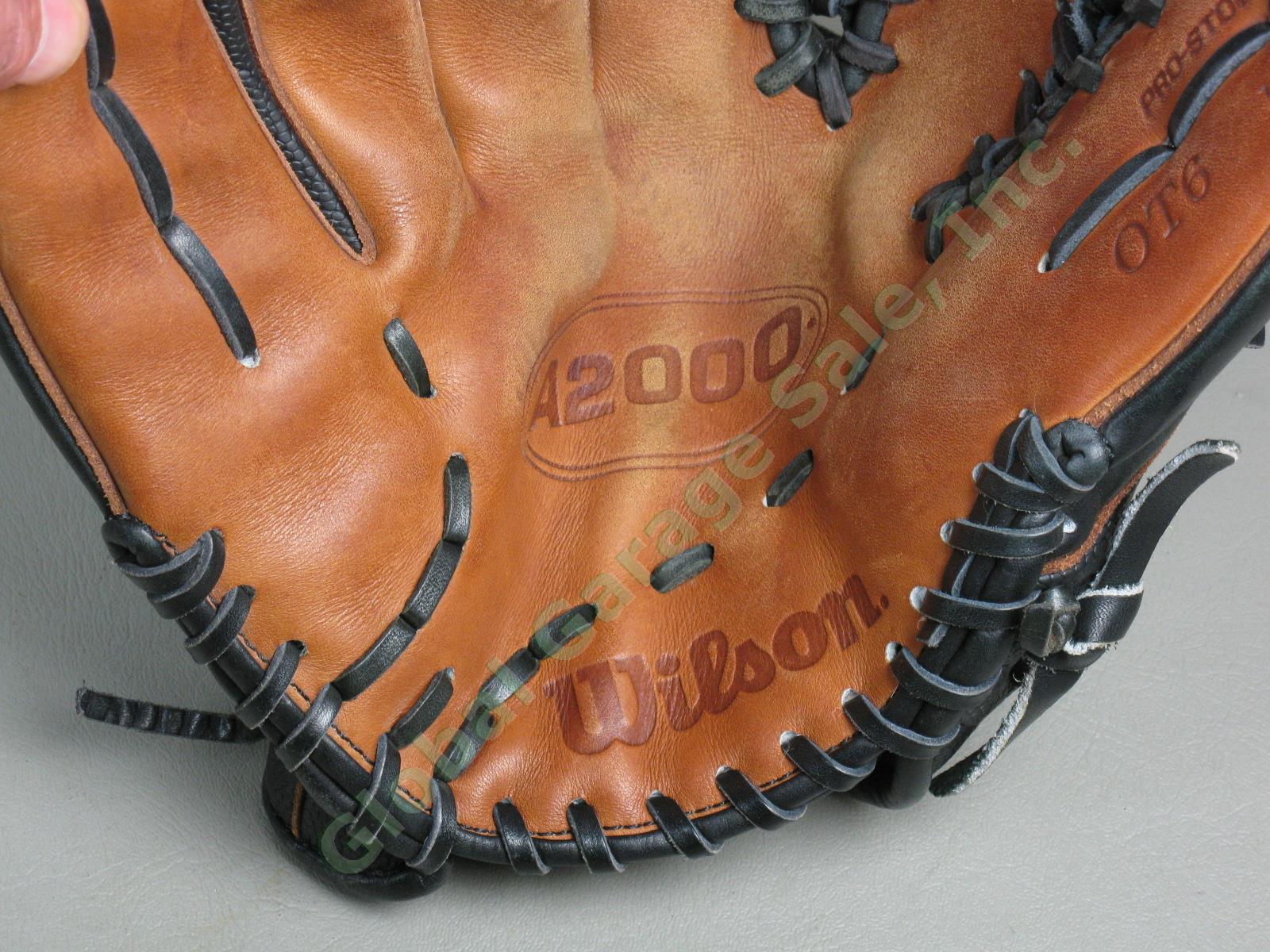 Wilson A2000 OT6 12.75” Left Hand Lefty LHT Baseball Glove Black Exc Cond! NR! 7