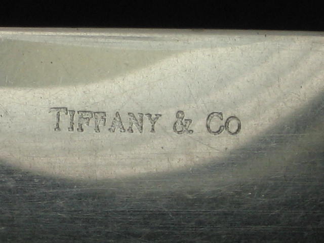 6 Antique Tiffany Sterling Silver Dinner Knives Set NR 6
