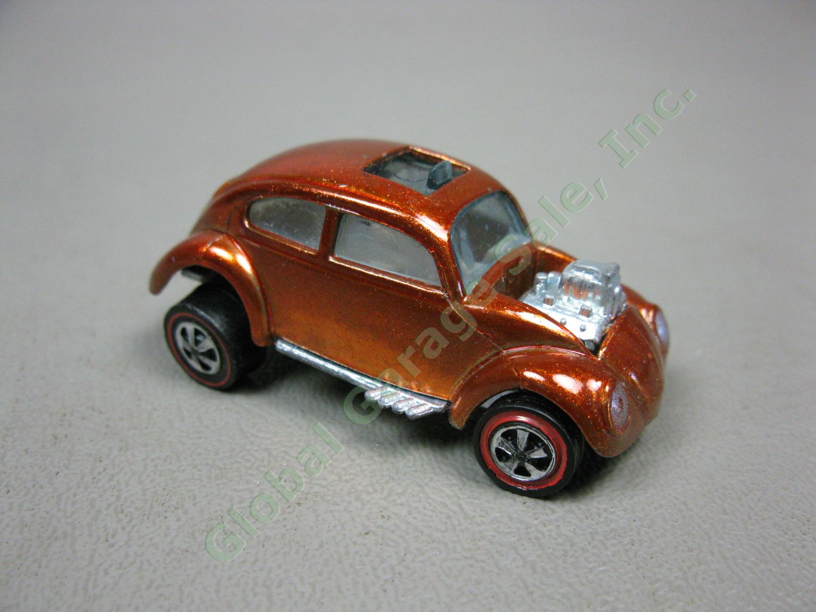 1967 Mattel Hot Wheels Redline Orange Custom Volkswagen VW Beetle US USA Base NR 2