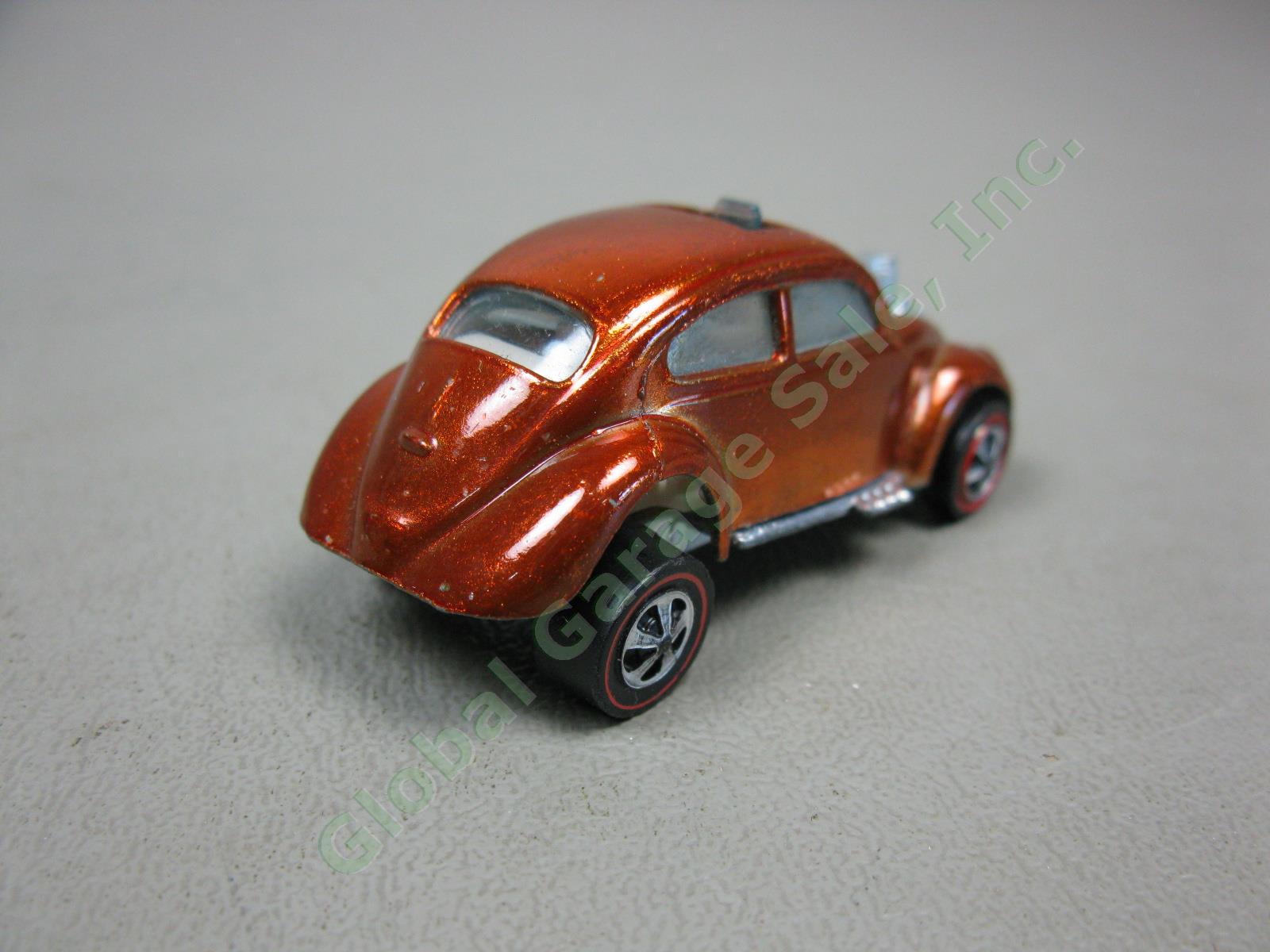 1967 Mattel Hot Wheels Redline Orange Custom Volkswagen VW Beetle US USA Base NR 3