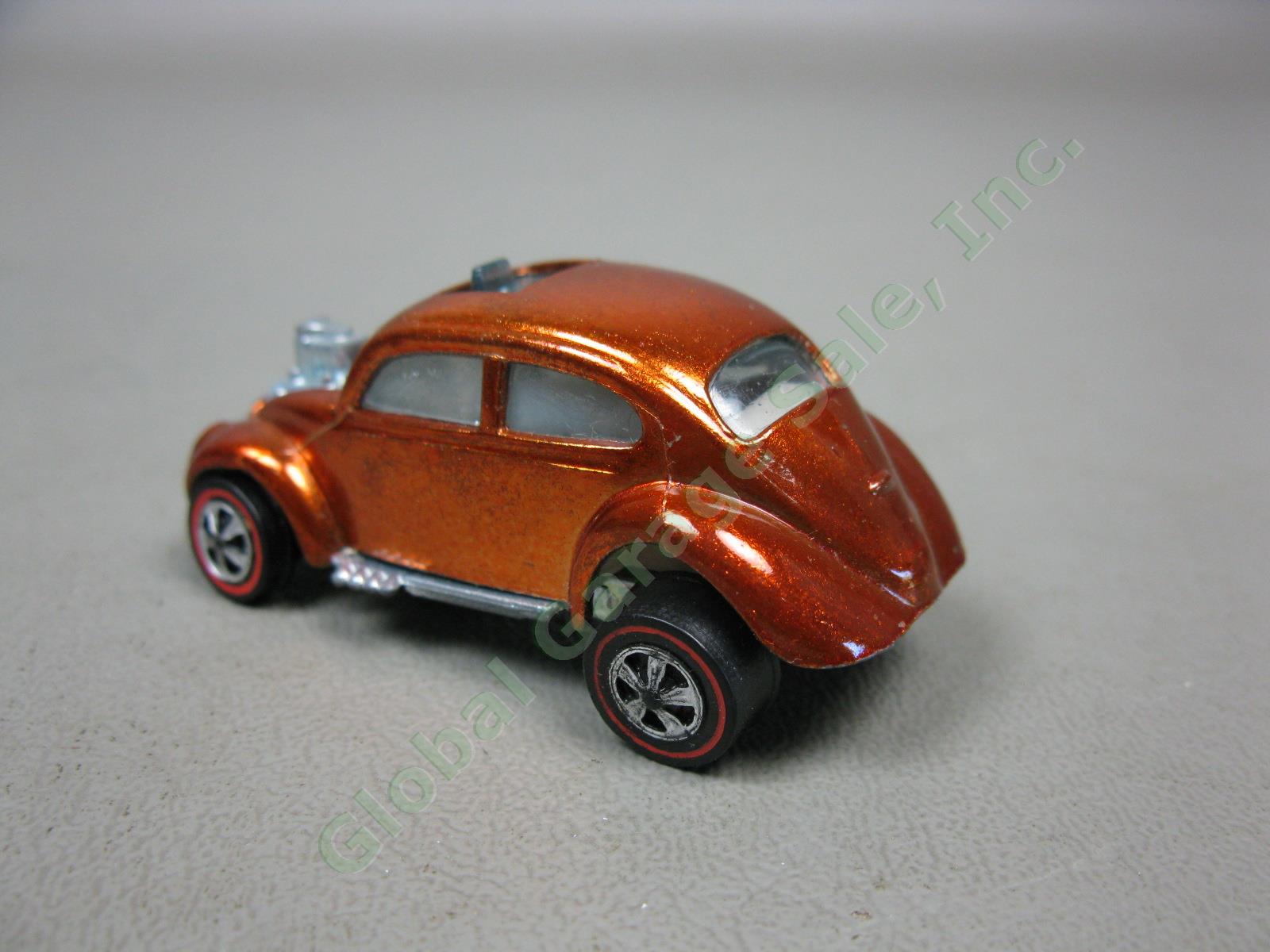 1967 Mattel Hot Wheels Redline Orange Custom Volkswagen VW Beetle US USA Base NR 5