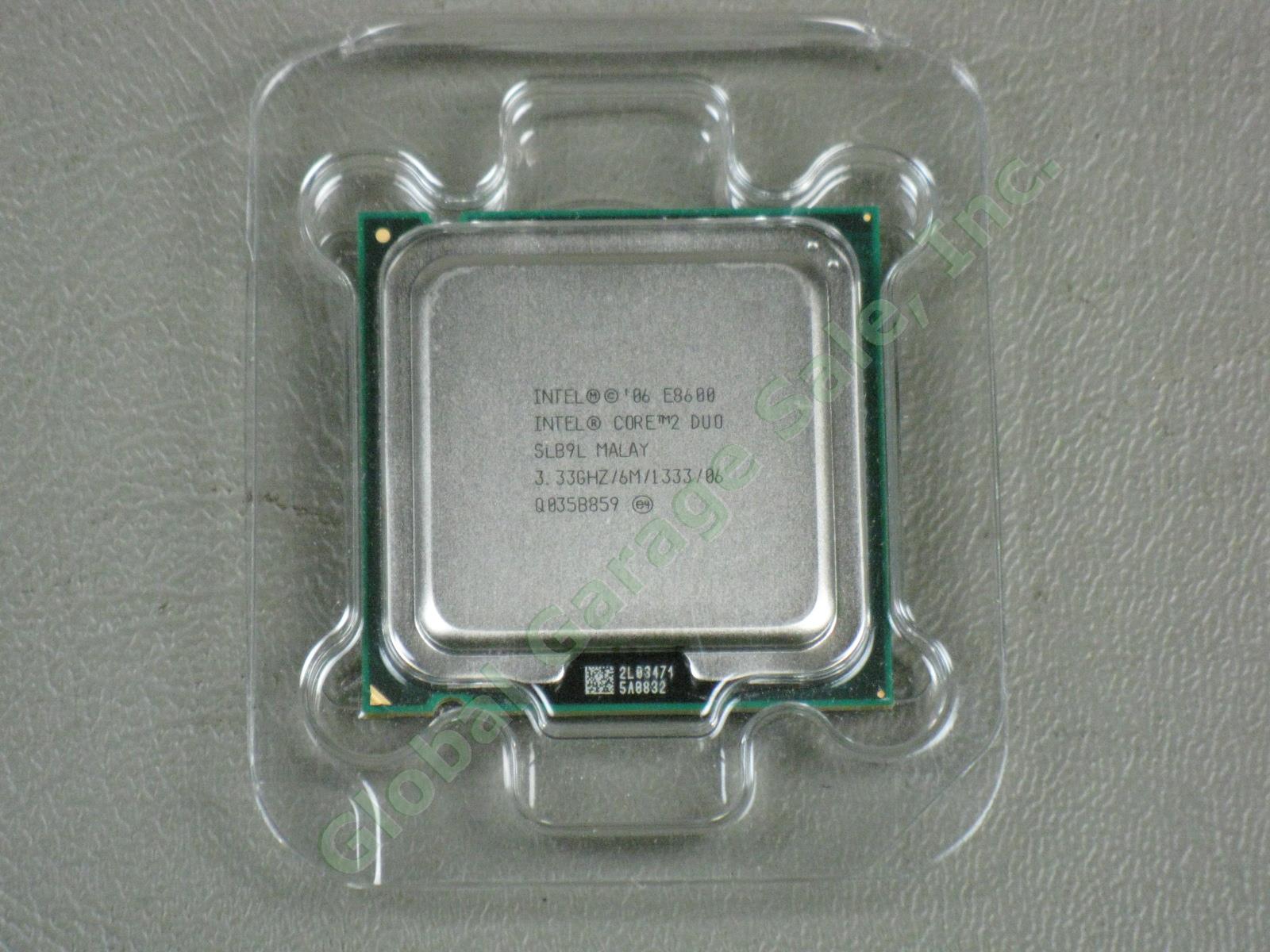 NEW Intel Core 2 Duo E8600 3.33GHz CPU Processor LGA775 Socket T + Heatsink Fan 1