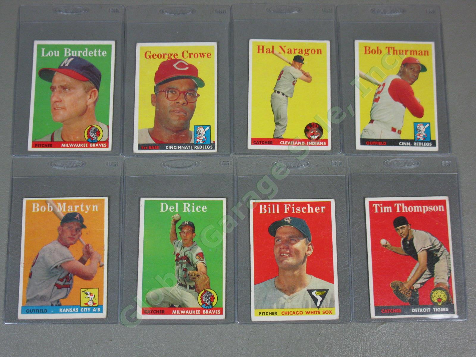 78 Vtg Topps 1958 Baseball Cards Lot Eddie Yost Don Newcombe Gene Conley NO RES! 1