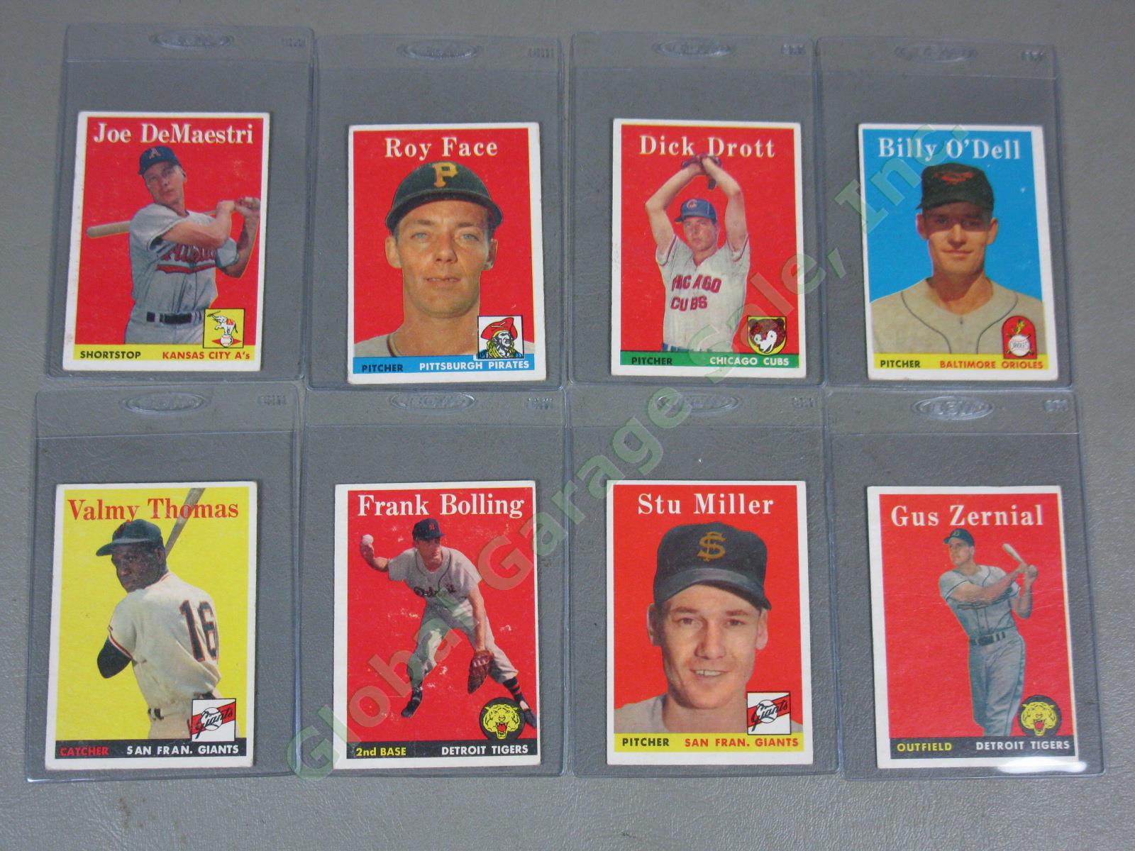 78 Vtg Topps 1958 Baseball Cards Lot Eddie Yost Don Newcombe Gene Conley NO RES! 2