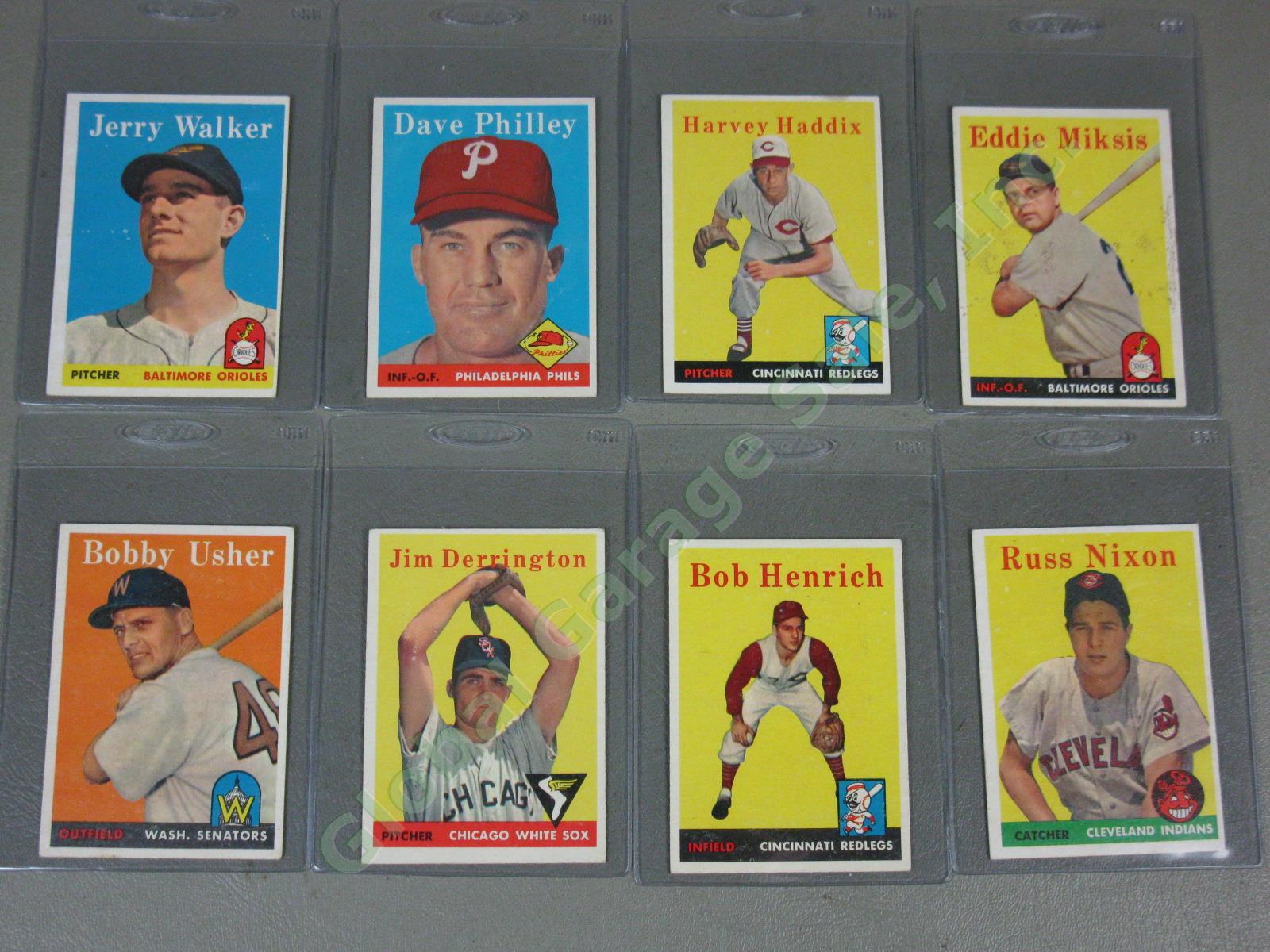 78 Vtg Topps 1958 Baseball Cards Lot Eddie Yost Don Newcombe Gene Conley NO RES! 3
