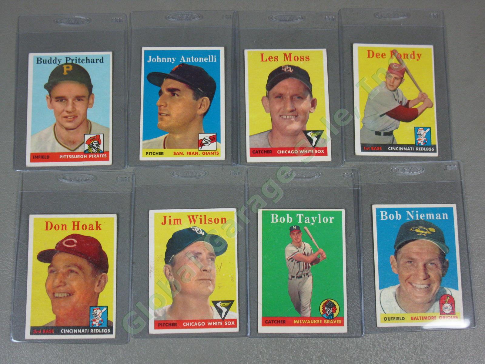 78 Vtg Topps 1958 Baseball Cards Lot Eddie Yost Don Newcombe Gene Conley NO RES! 5
