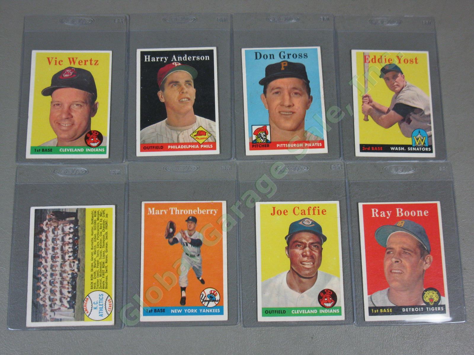 78 Vtg Topps 1958 Baseball Cards Lot Eddie Yost Don Newcombe Gene Conley NO RES! 6