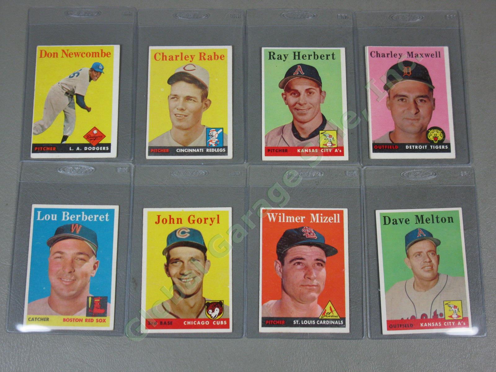 78 Vtg Topps 1958 Baseball Cards Lot Eddie Yost Don Newcombe Gene Conley NO RES! 8