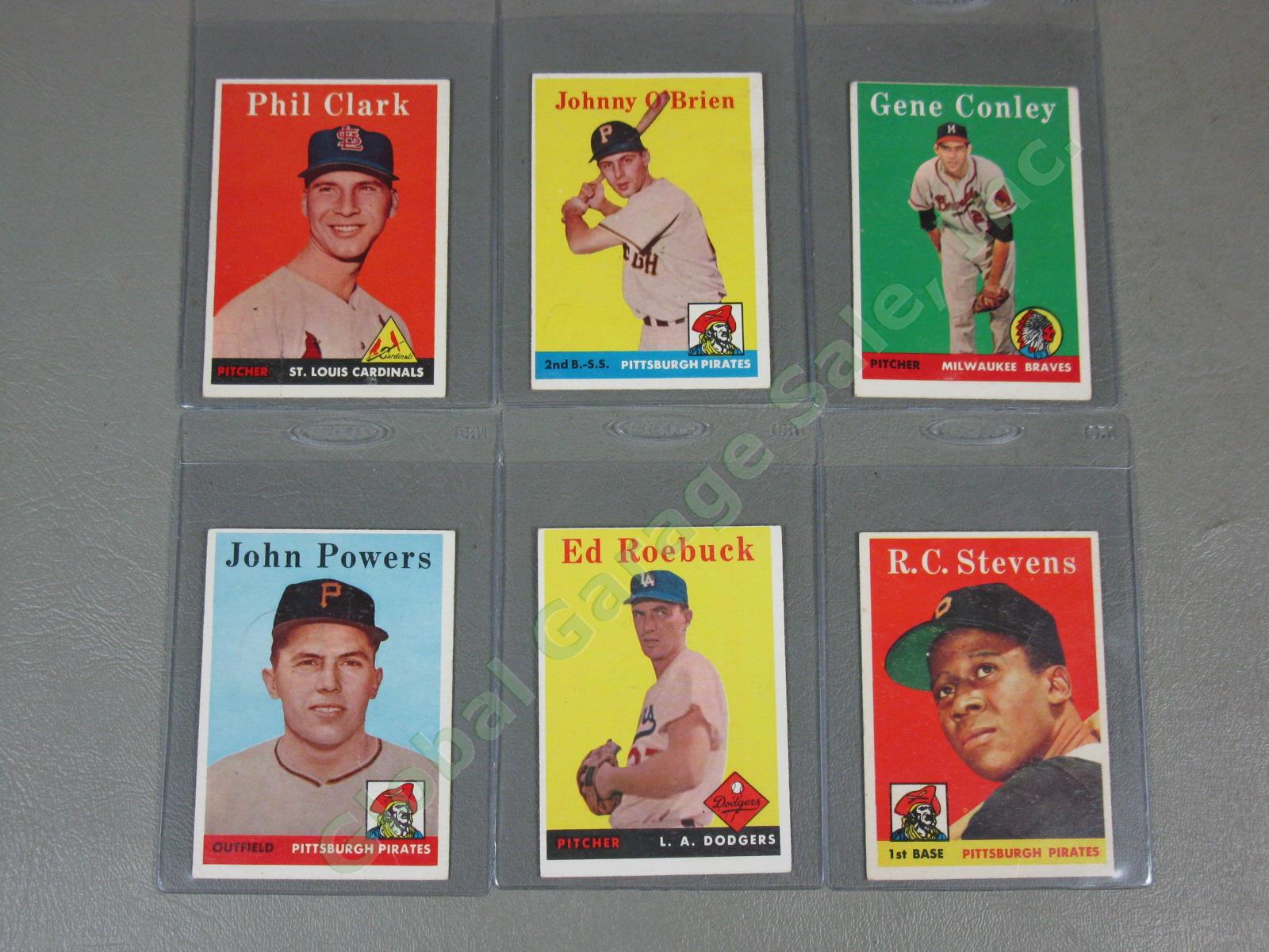 78 Vtg Topps 1958 Baseball Cards Lot Eddie Yost Don Newcombe Gene Conley NO RES! 10