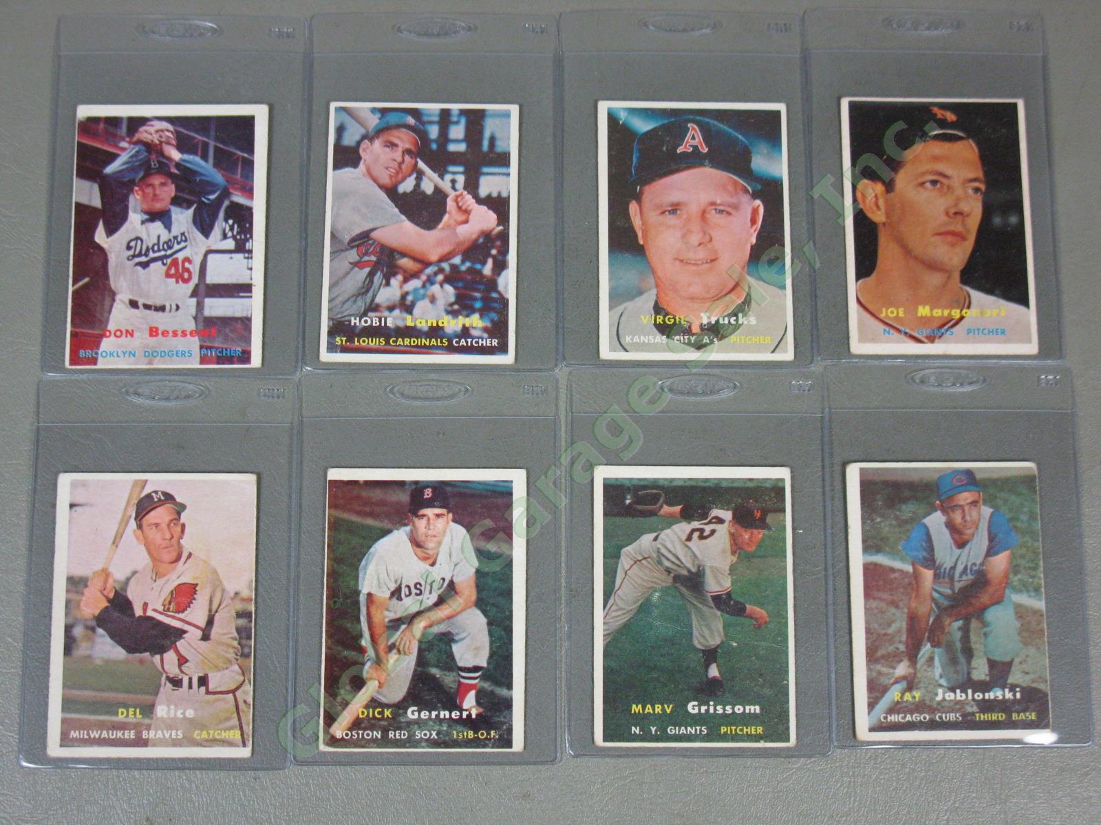 141 Vtg Topps 1957 Baseball Card Lot Vic Wertz Mickey Vernon Pizarro NO DUPES! 9