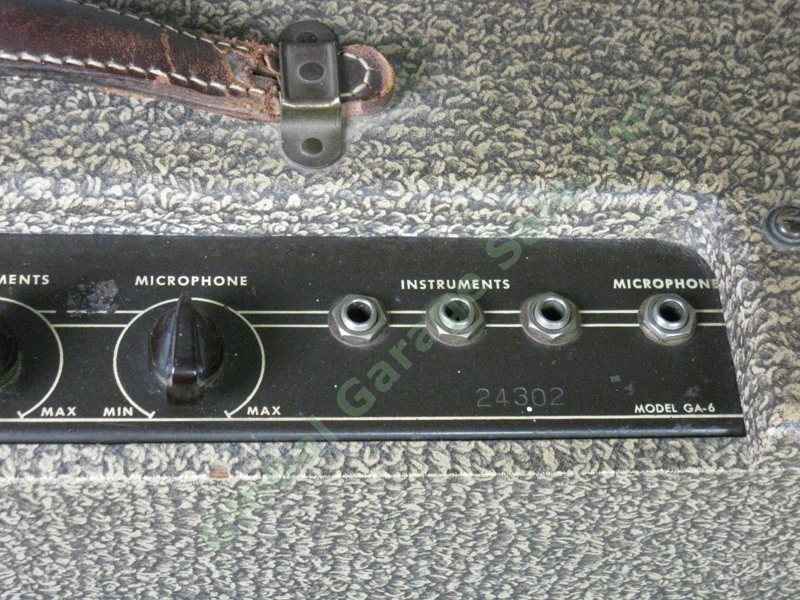 Rare Vtg 1950s Gibson GA-6 Tube Guitar Amp Amplifier Just Restored! New Parts! 7
