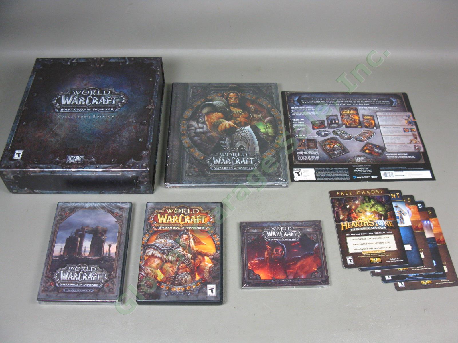World Of Warcraft Warlords Of Draenor Collectors Edition Sealed Book CD DVD NR!