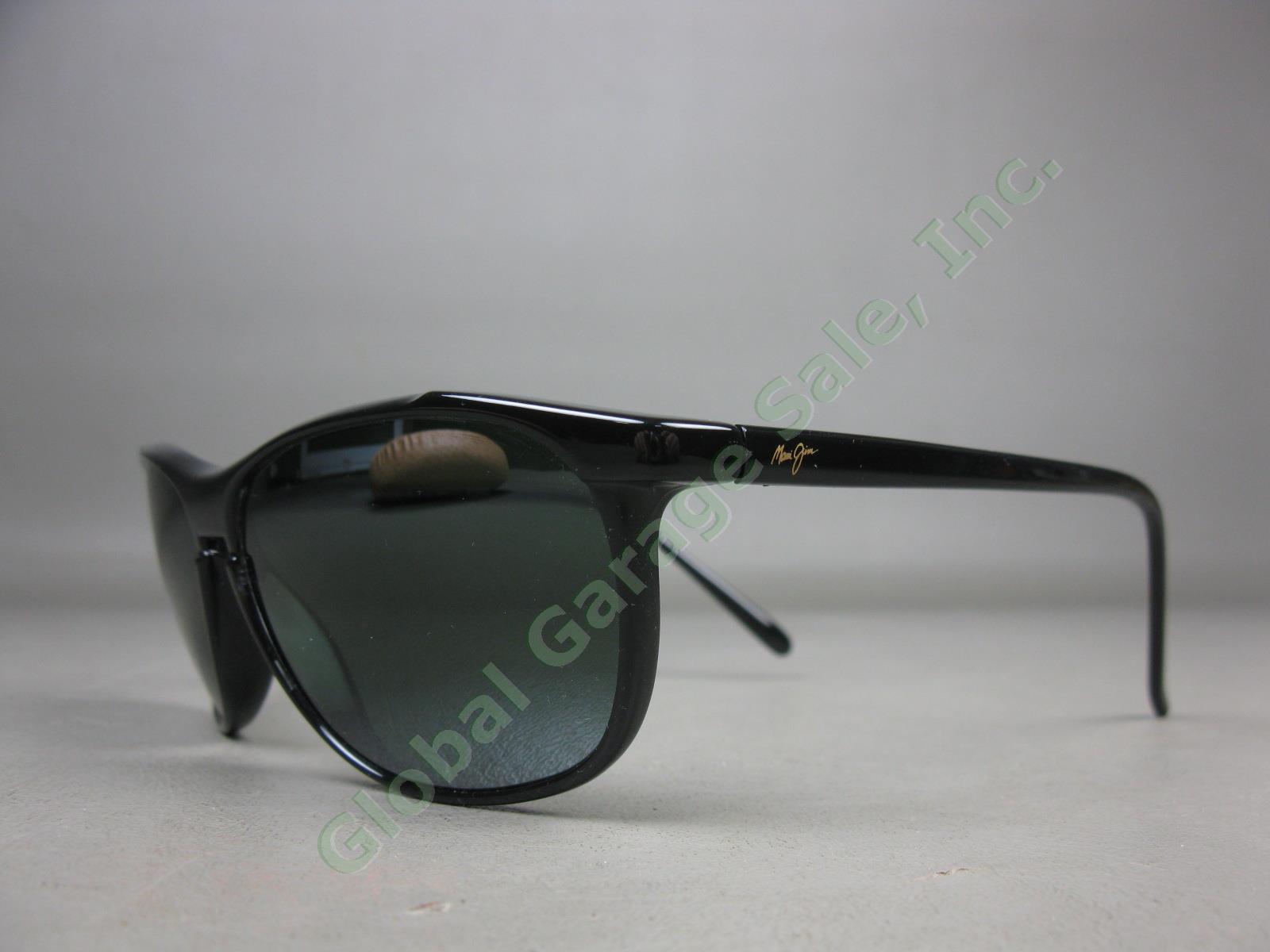 Maui Jim Voyager MJ178-02II 60/15-135 Polarized Lens Black Frame Sunglasses Lot 2
