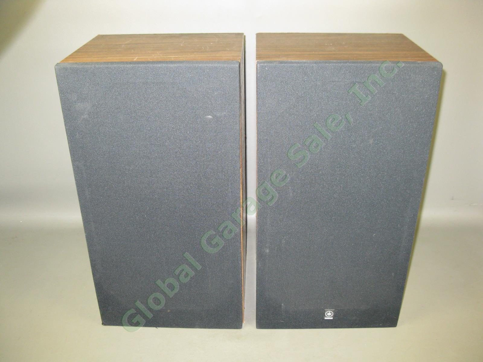 Vtg Yamaha NS-4 Audio Stereo Speakers Pair Set Lot Consecutive Serial Numbers NR 3