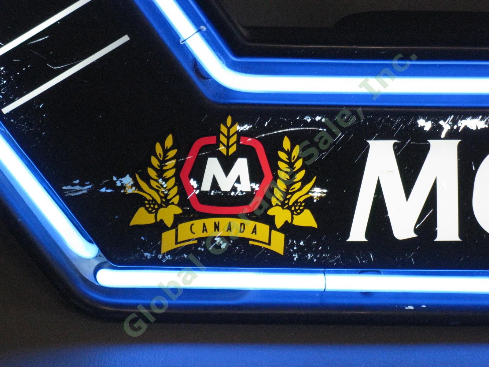 50" Fallon Molson Canada Canadian Beer Hockey Stick Neon Bar Mancave Light Sign 1