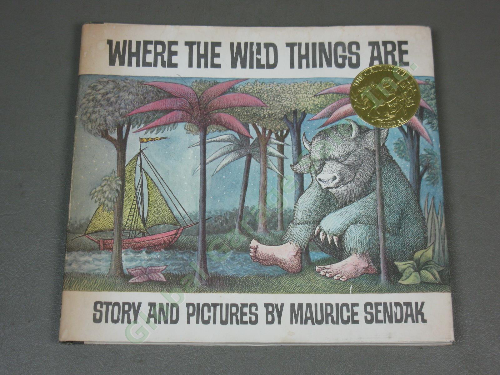 Rare Maurice Sendak Signed Autographed Where The Wild Things Are 1974 Hardcover